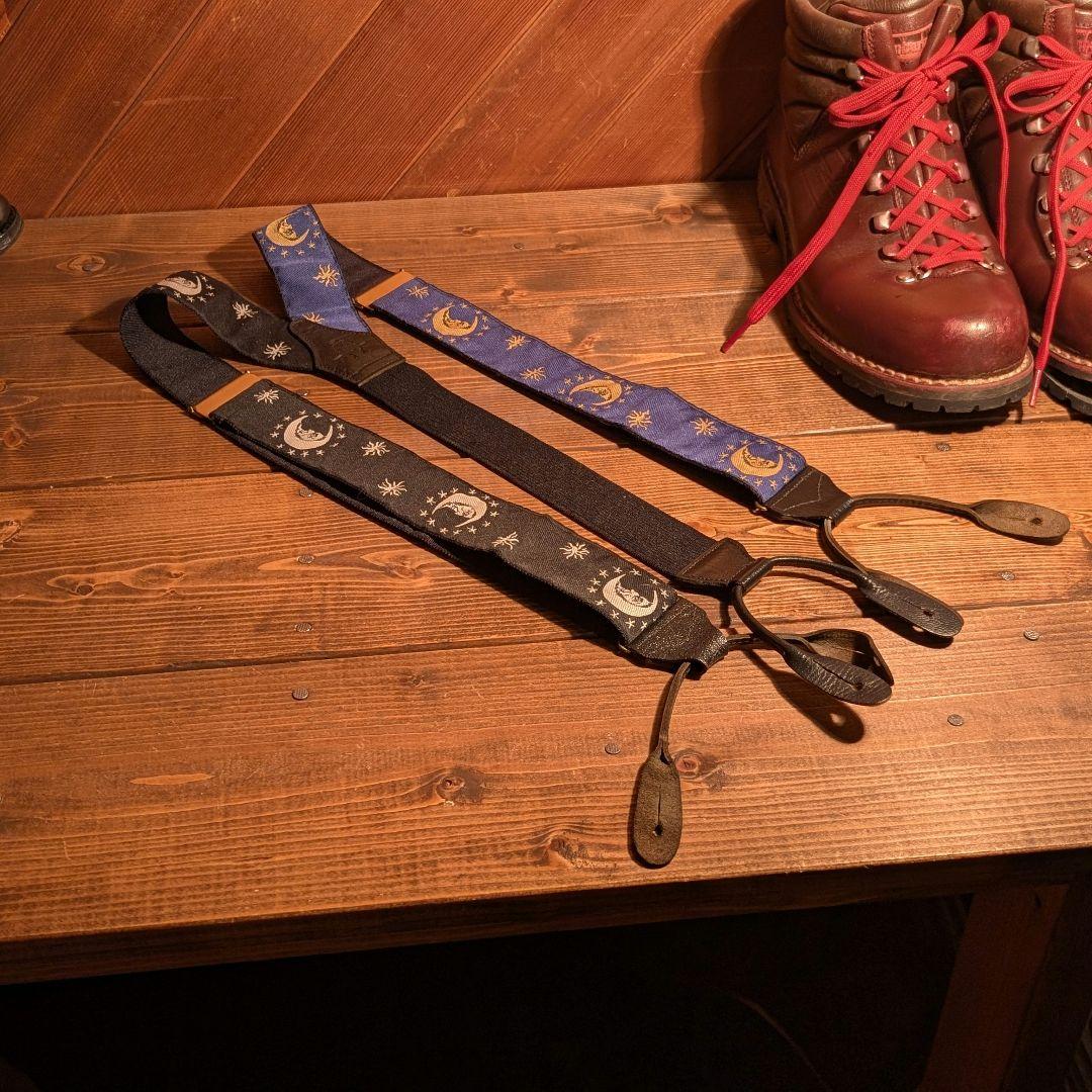 【極美品】PAUL STUART サスペンダー 本革 アルバートサーストン製