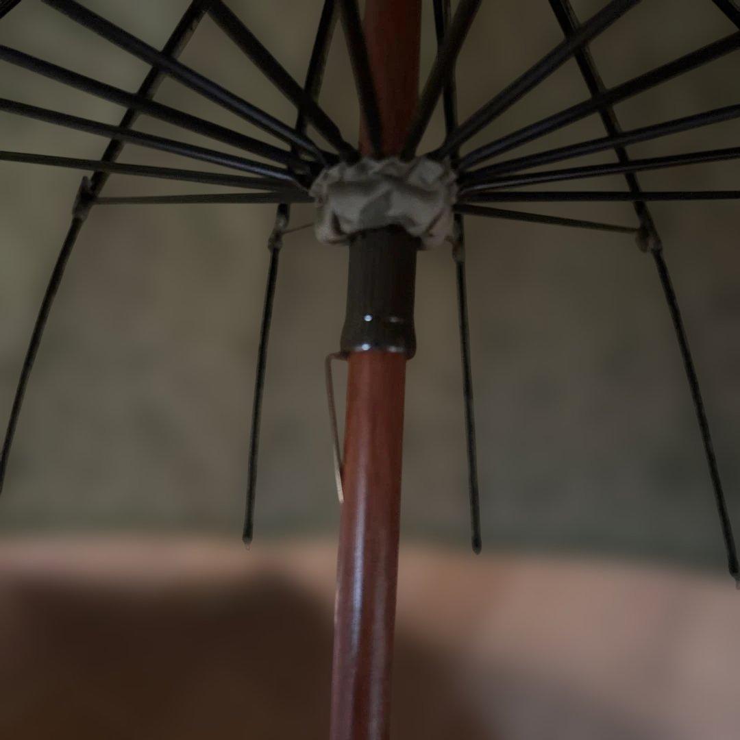 お値下げ　前原光榮商店オリーブグリーン 花柄 長傘