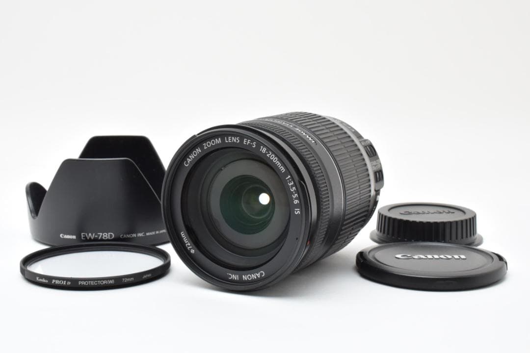CANON キヤノン EF-S 18-200mm F3.5-5.6 IS 付属