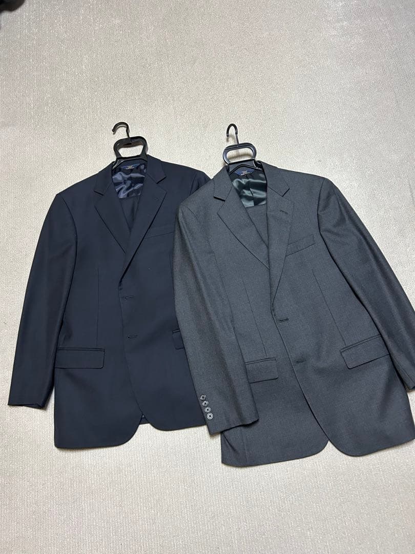 ブルックスブラザーズ　ビジネススーツ グレー、ネイビー2着セット