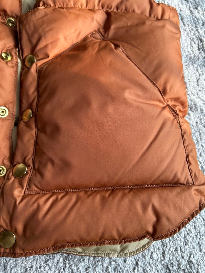 RockyMountainFeatherbedダウンベスト 36レザーヨーク美品