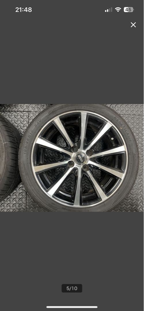 つ*ん様 BADX DOS PCD100 195/45R16 2023年タントワ