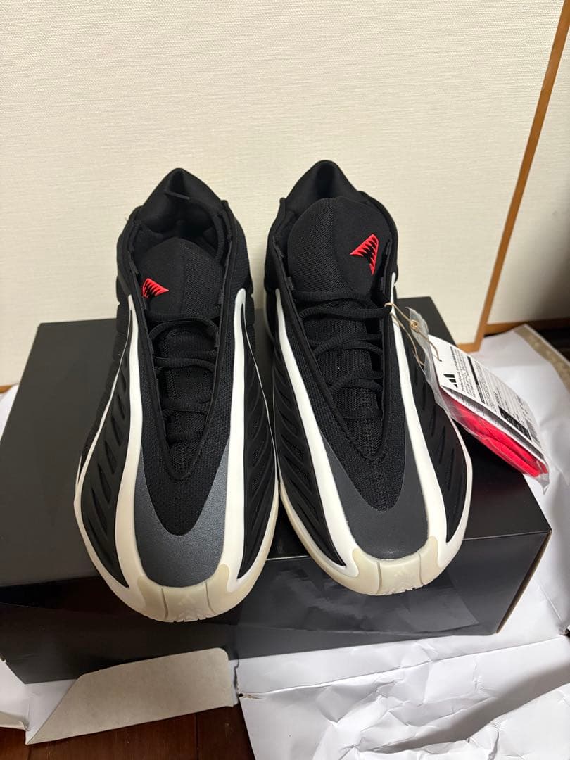 adidas アンソニーエドワーズ2 新品 29cm 黒×白 NBA バッシュ