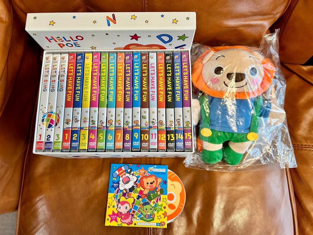 ⭐︎ミライグリッシュ⭐︎DVD１５枚+ CD３枚＋ポーのパペット