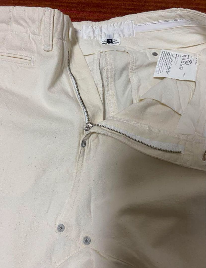 FUMITO GANRYU ガンリュウサルエルパンツ M 生成り ホワイト 白