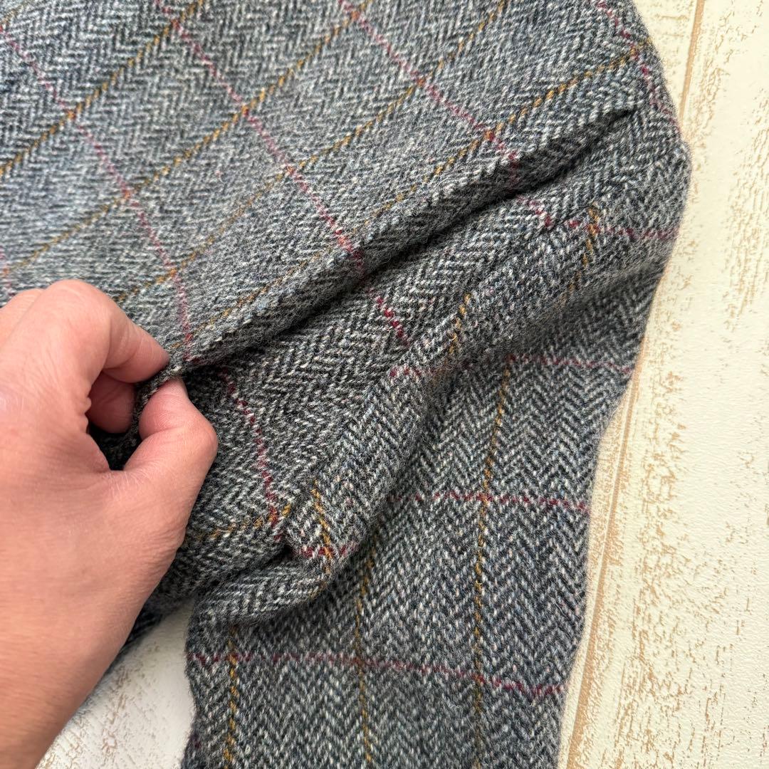 【COLLTER】ハリスツイード　ヘリンボーンカントリージャケット　ノーフォーク