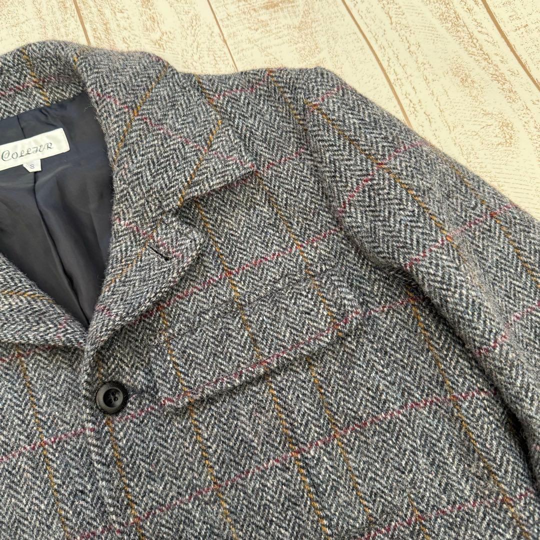 【COLLTER】ハリスツイード　ヘリンボーンカントリージャケット　ノーフォーク