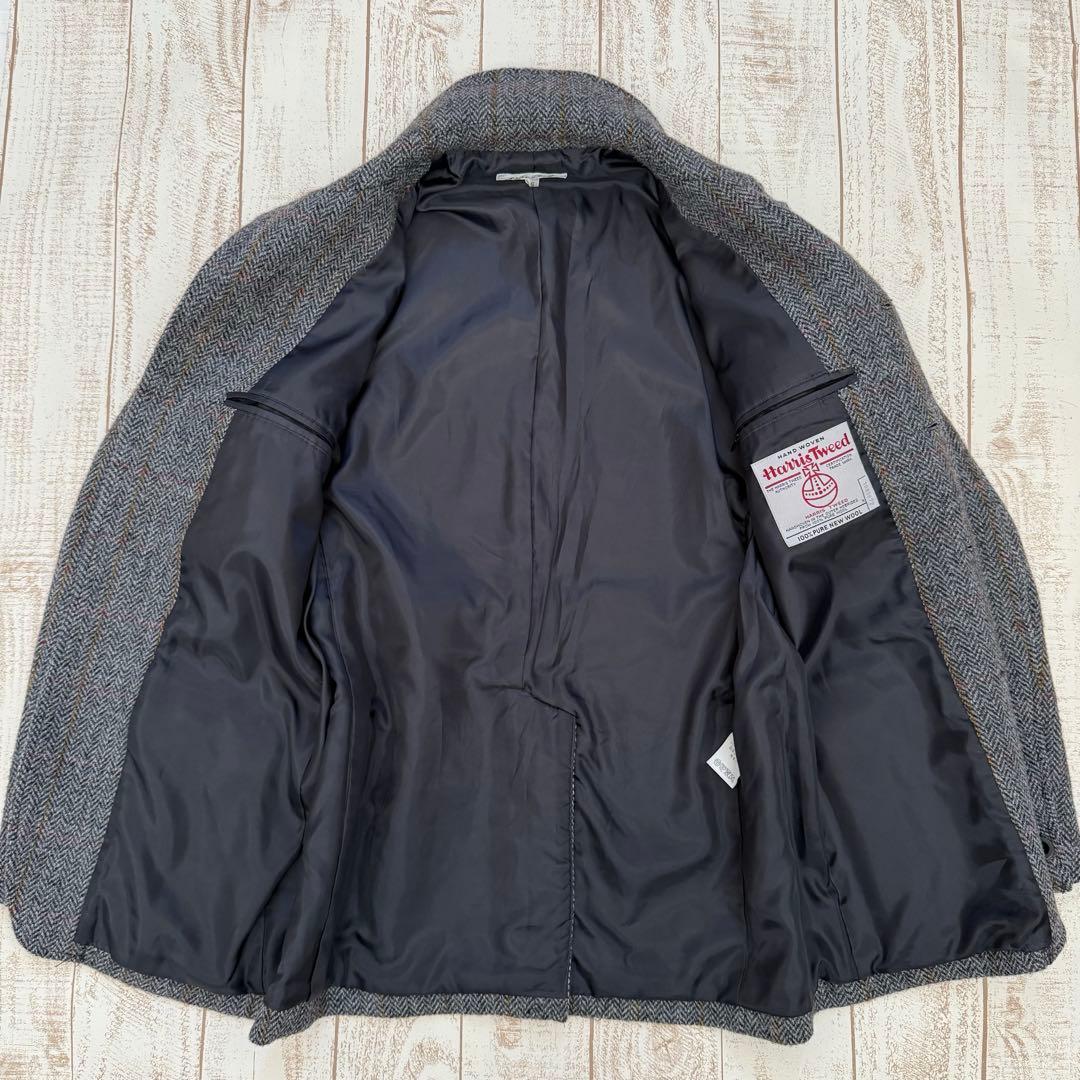 【COLLTER】ハリスツイード　ヘリンボーンカントリージャケット　ノーフォーク