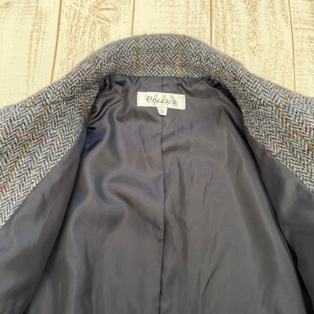 【COLLTER】ハリスツイード　ヘリンボーンカントリージャケット　ノーフォーク