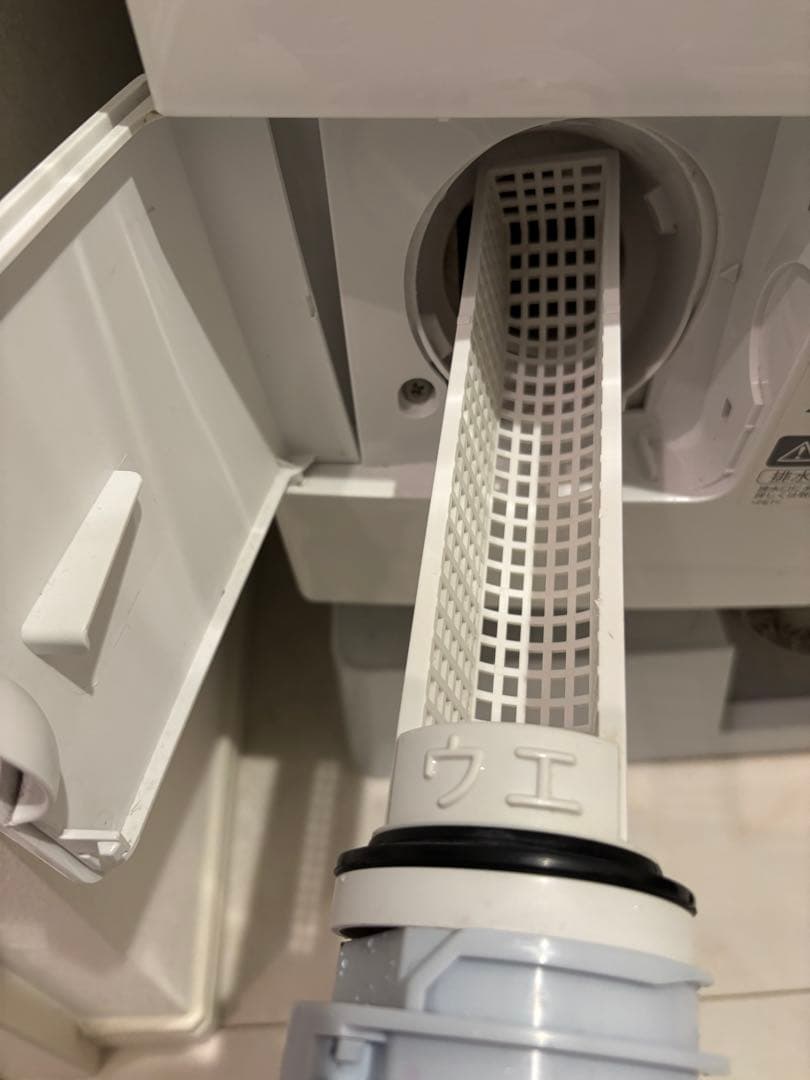 シャープ ドラム式洗濯機 (ES-A200-WL)左開き