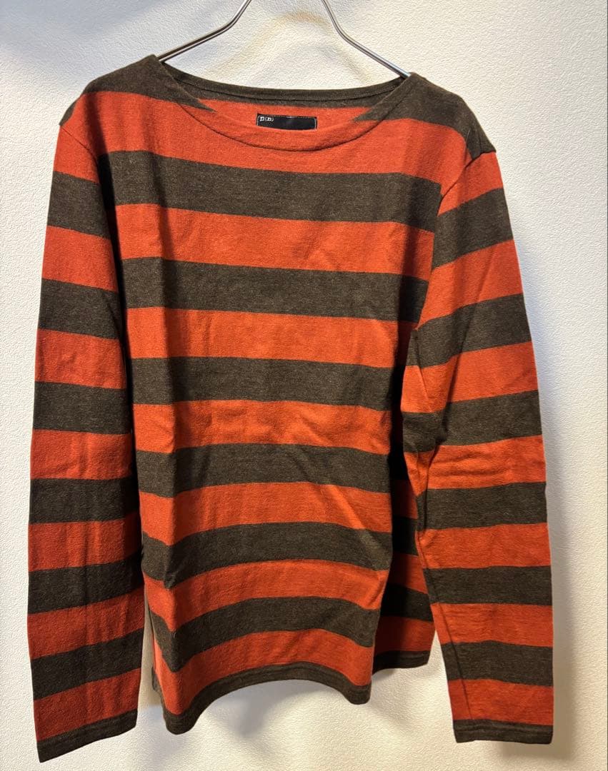 NUMBER (N)INE 長袖ニットオレンジ・グレー