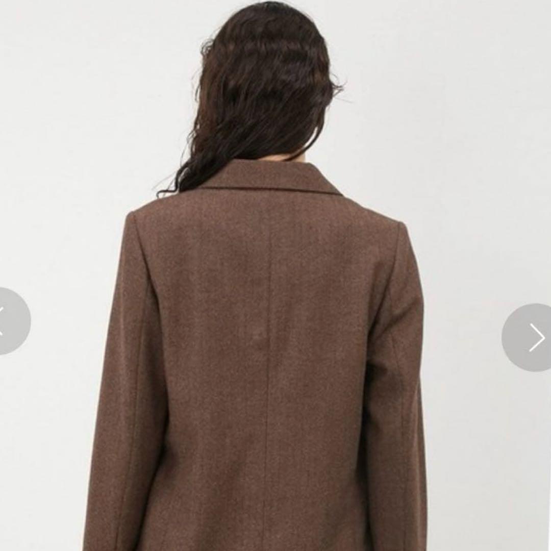 ミラオーウェン ヘリンボーン 金ボタン ダブルブレストジャケット　0