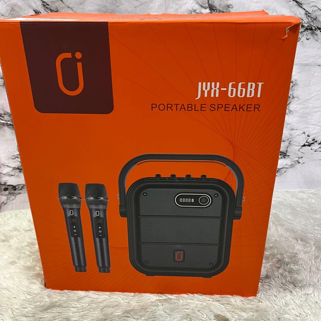 JYX-66BT ポータブルスピーカー ワイヤレスマイク2本付き
