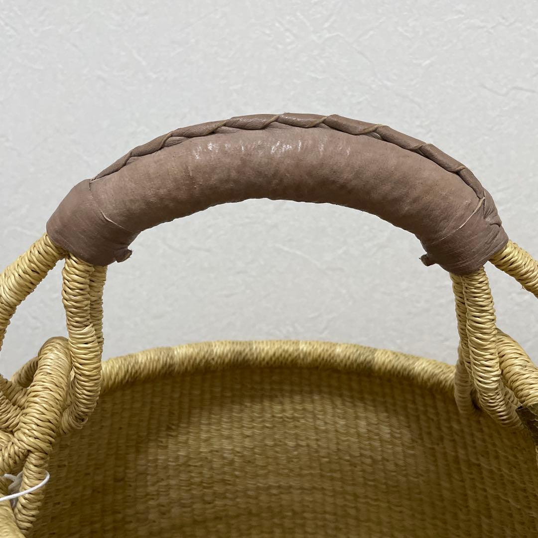 【新品未使用】 biga ボルガバスケット 壺型 カナリ