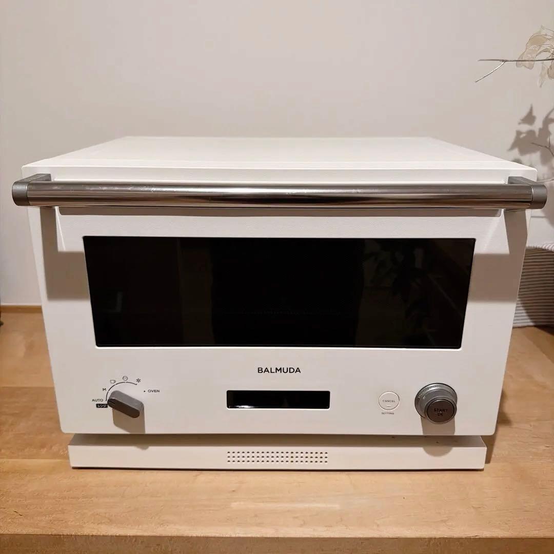 BALMUDA オーブンレンジ ホワイト（E05）オーブン機能◎