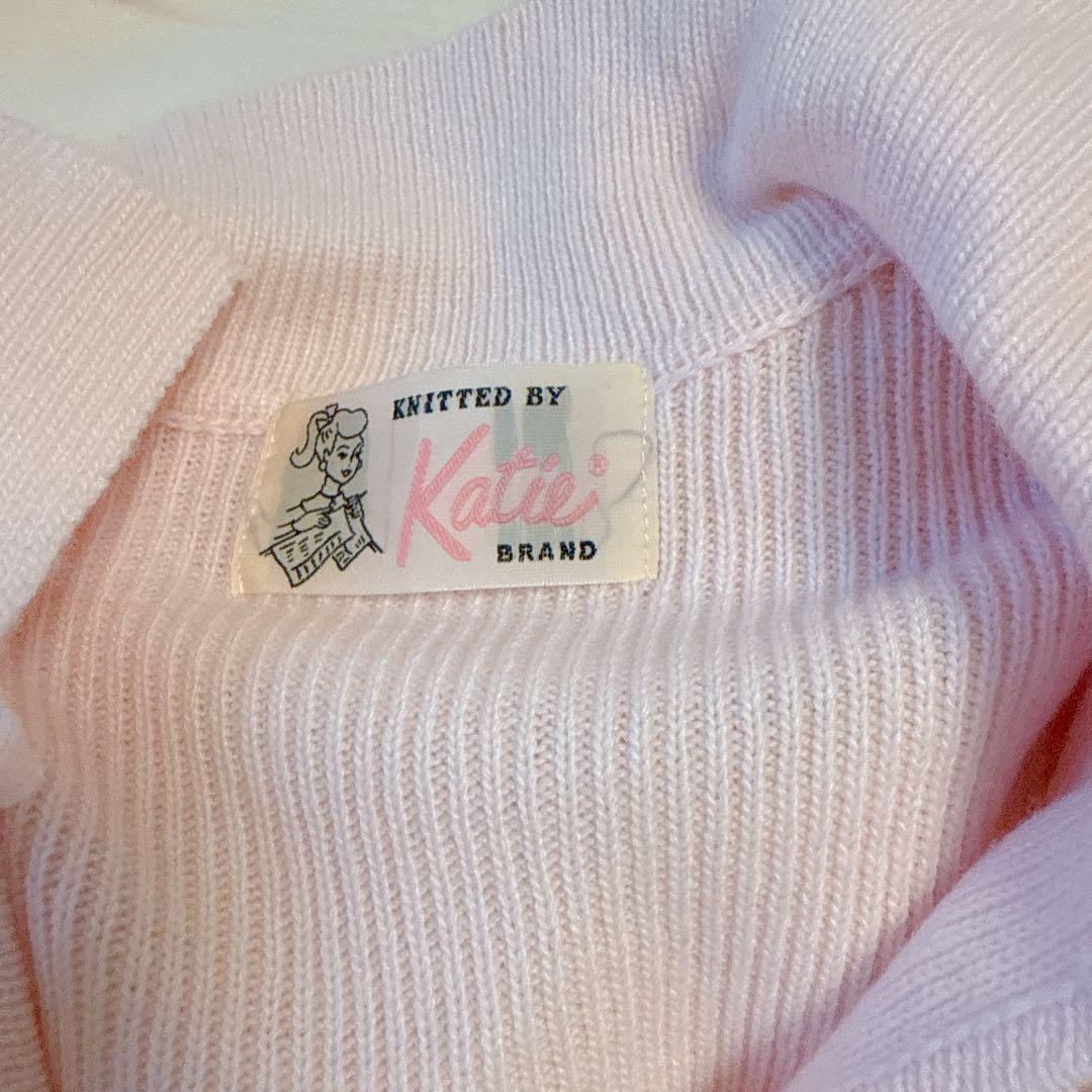 Katie完売品ピンクニットワンピース リボン付き