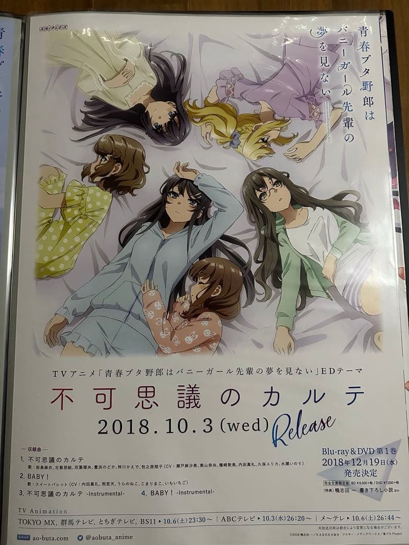 青春ブタ野郎はバニーガール先輩の夢を見ない　不可思議のカルテ　B2ポスター