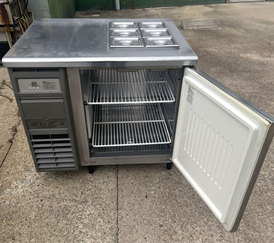 フクシマ 1ドア テーブル形 冷蔵庫 コールドテーブルYRW-090RM2 改