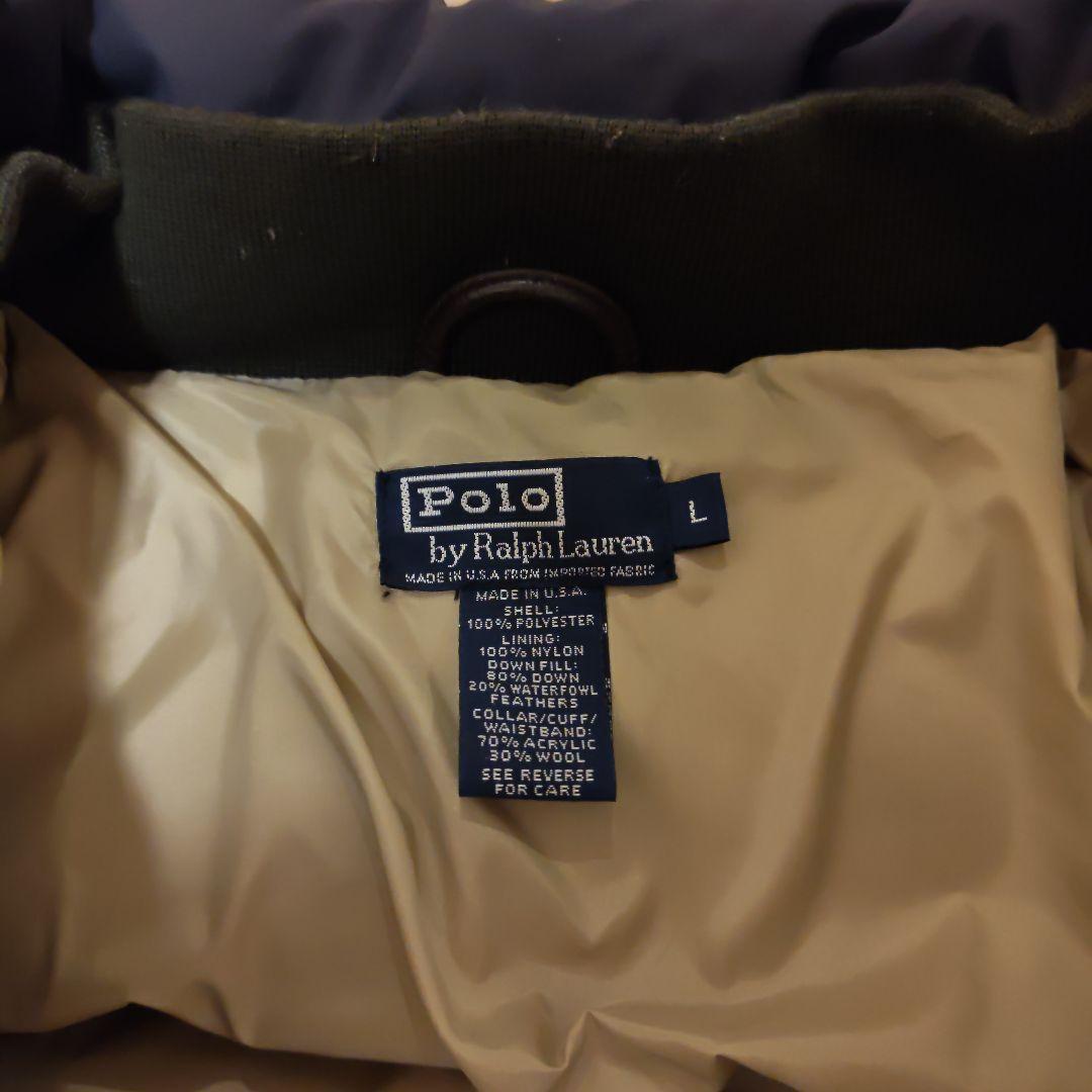 せな　Polo Ralph Lauren ダウン　USA製　ブルー　90s