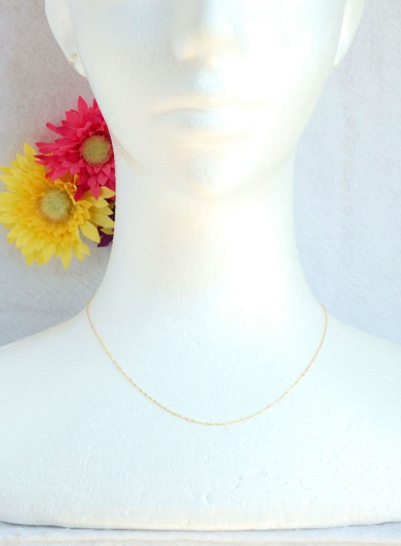 umi.様　k10ネックレス　スクリューチェーン　約1㎜幅　つけっぱなし