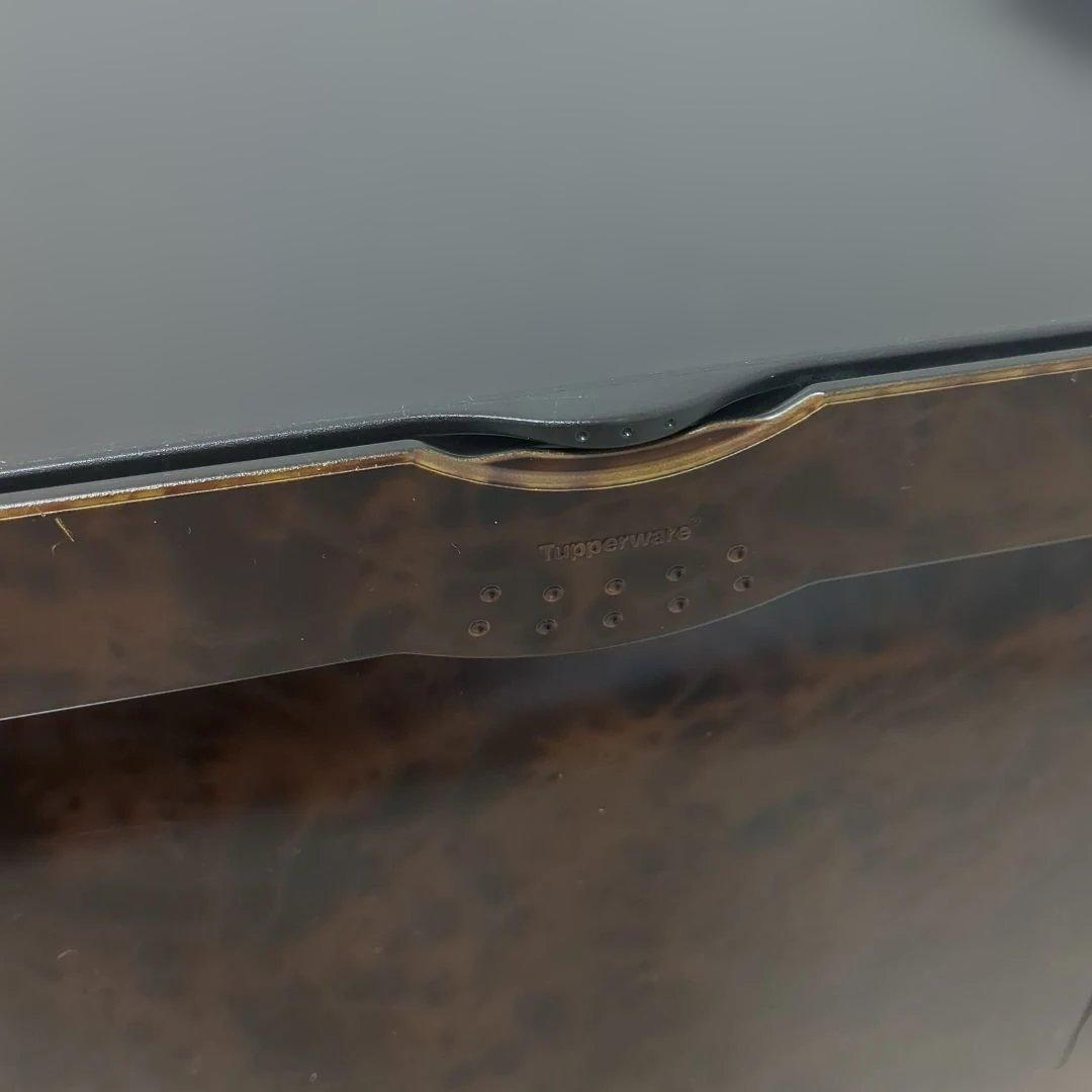 【木目調2個セット】タッパーウェア　スーパーチェスト　収納ケース