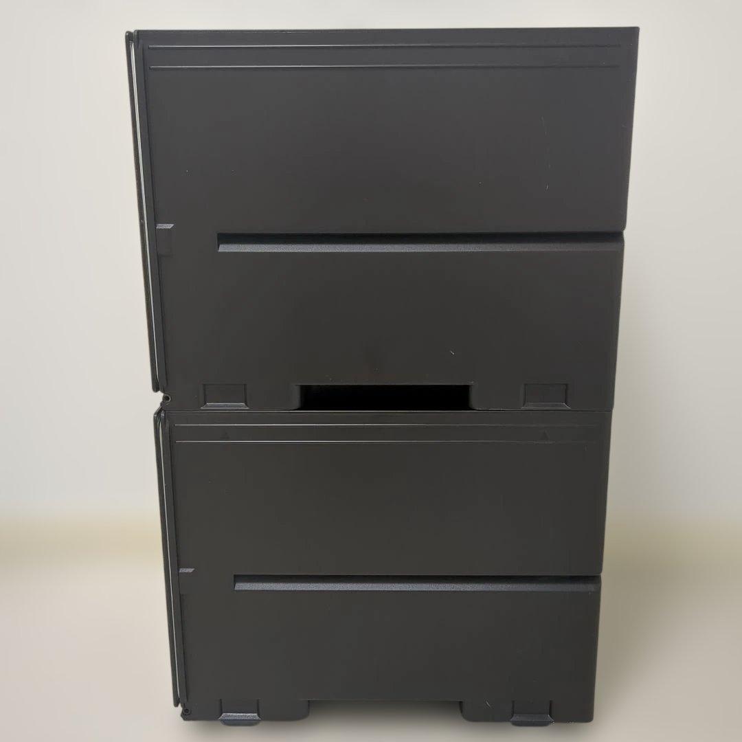 【木目調2個セット】タッパーウェア　スーパーチェスト　収納ケース