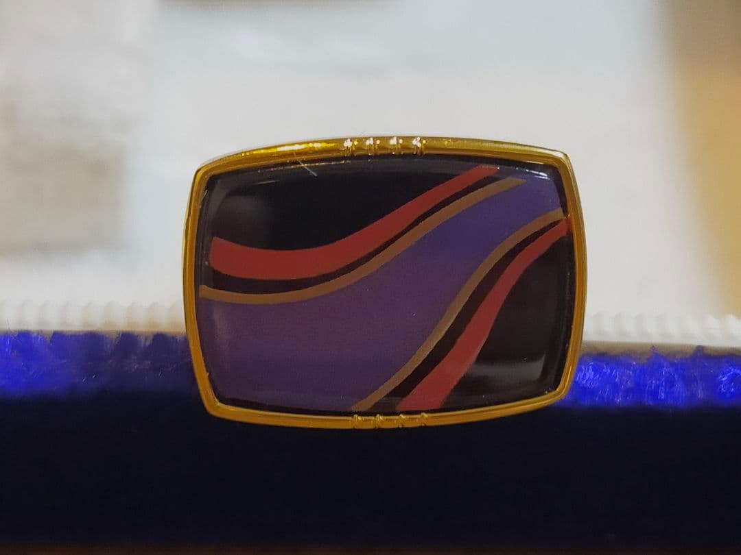 パイロット　漆　蒔絵　 カフスボタンとネクタイピンセット