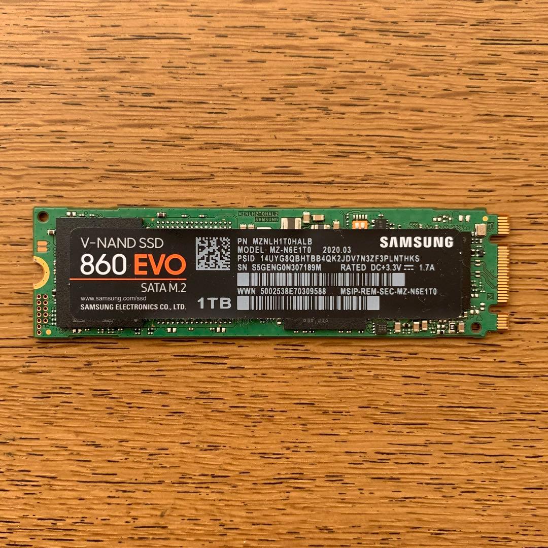 内蔵型SSD SAMSUNG 860 EVO SATA M.2 SSD 1TB