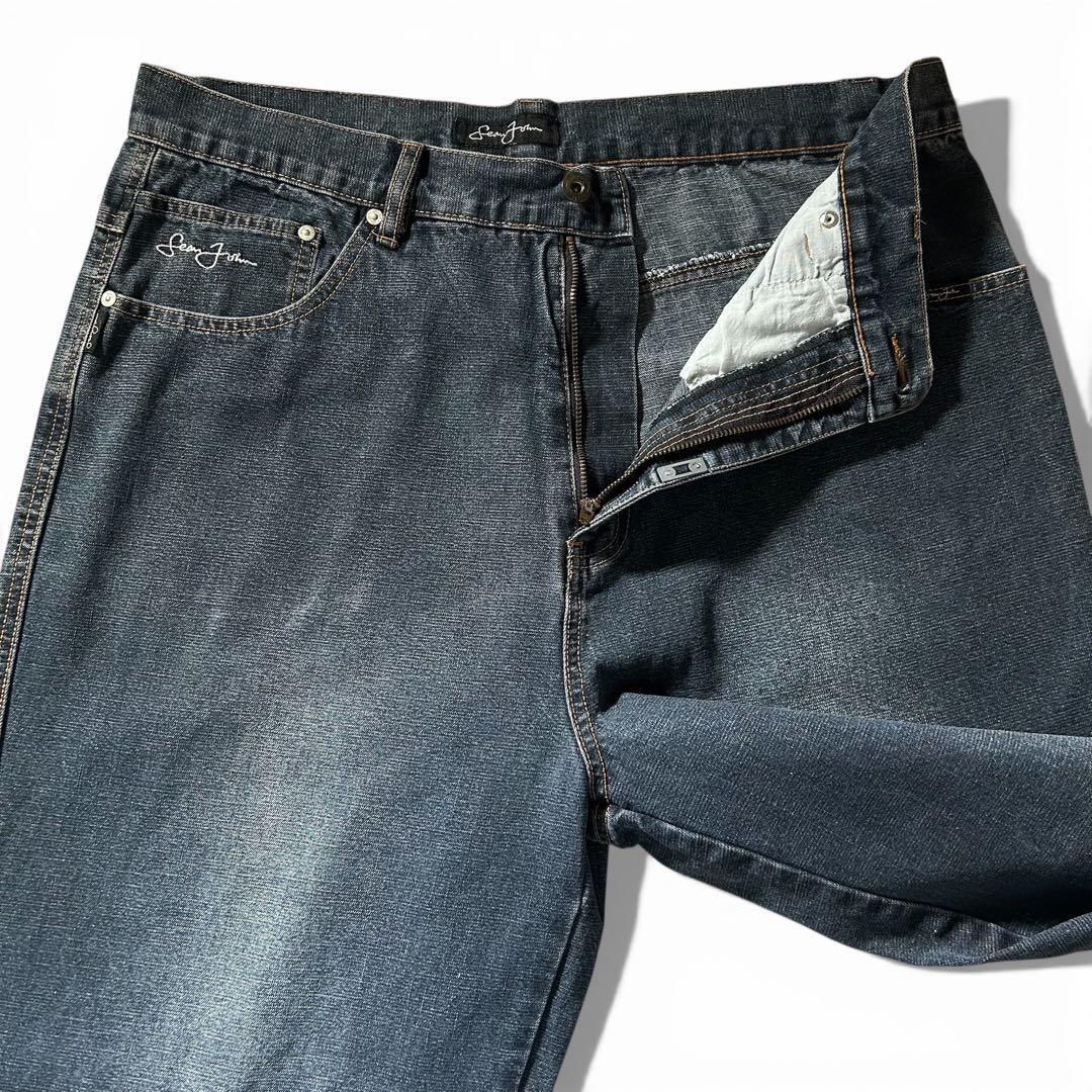B系! 00s Sean John ショーンジョン 極太 バギー デニム W36