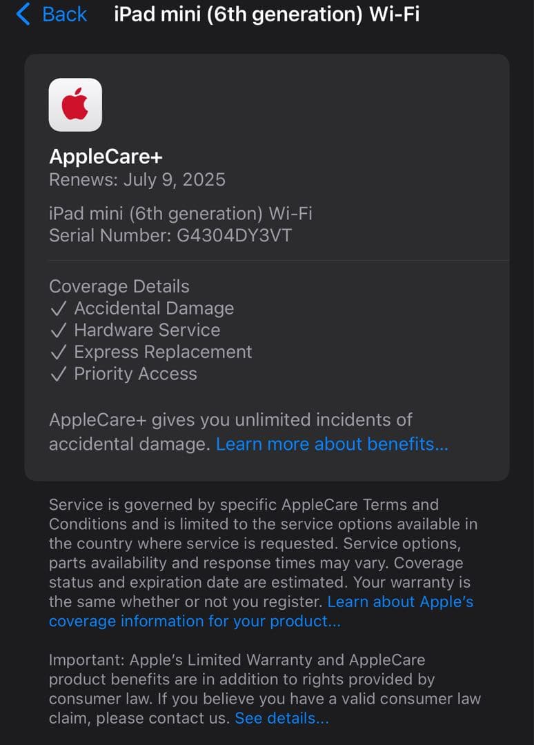 iPad mini（第6世代） 64GB 紫