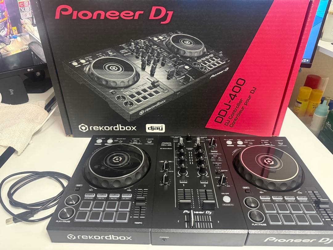 【Pioneer】DDJ-400 本体　デッキカバー付