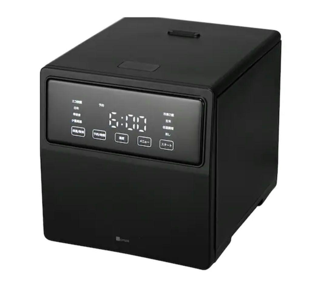 大人気⭐品切れ！新品スクエア炊飯器 ブラック