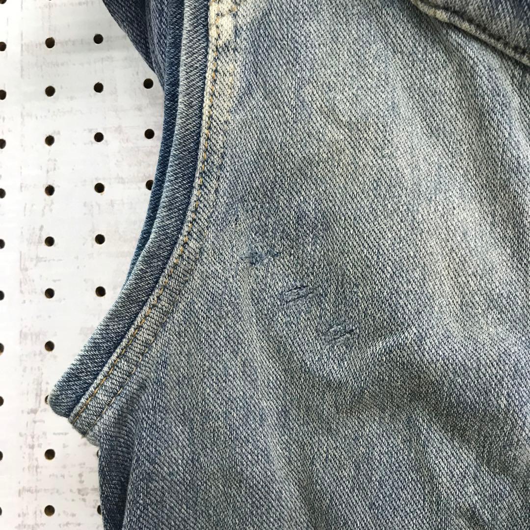 平成 アーカイブ 古着 GOA リペア加工 ボリュームネック デニムベスト