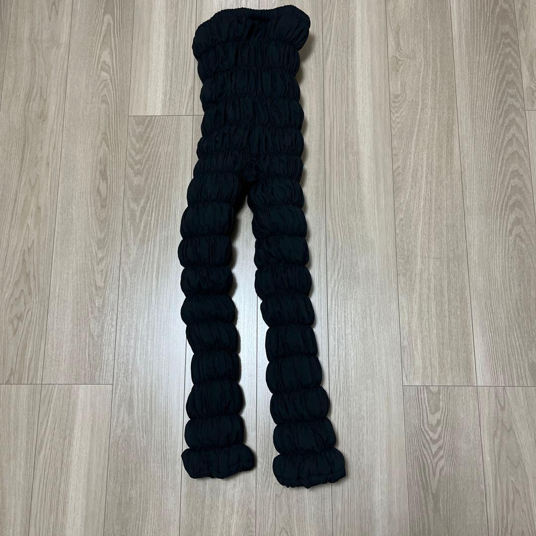 LOUVREDO ブラック ルーブルドー　復元ウォーマーパンツ