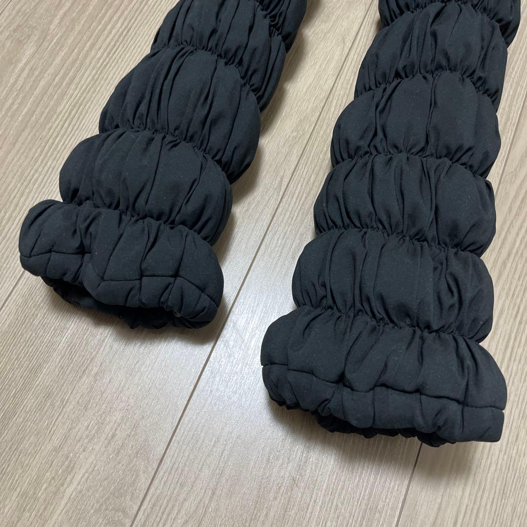 LOUVREDO ブラック ルーブルドー　復元ウォーマーパンツ