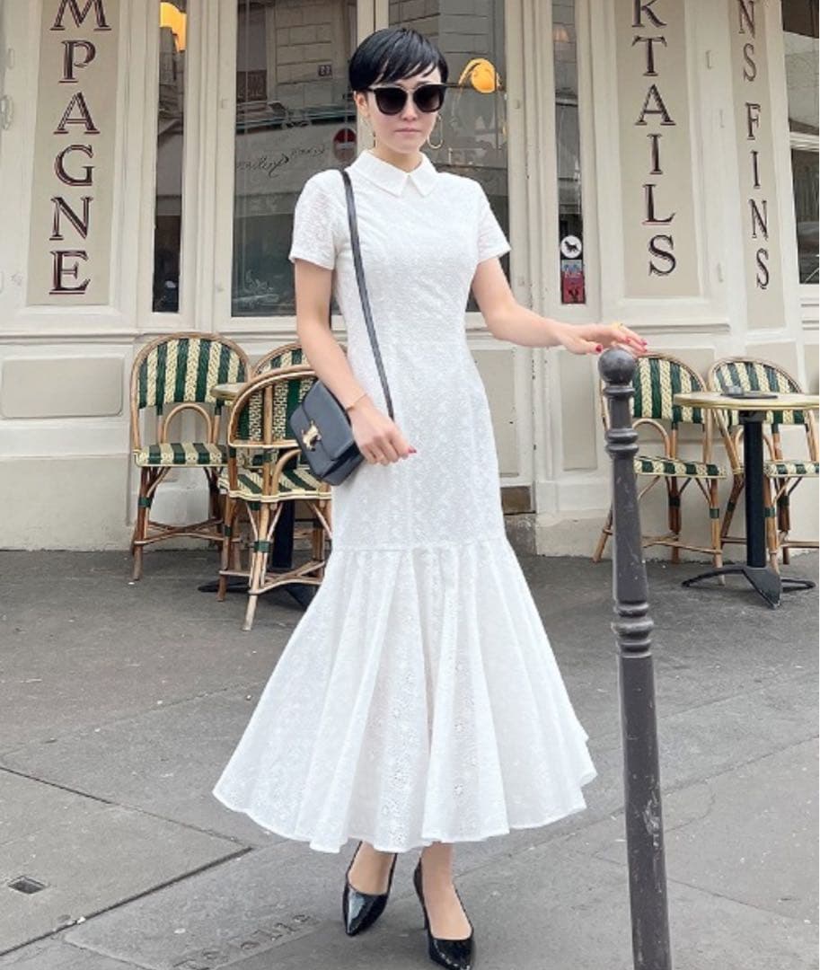 m*r様 JENNE 総刺繍コットンマーメイドワンピース