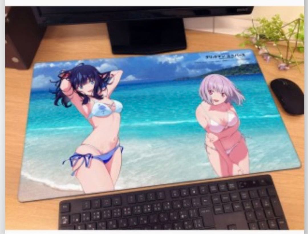 グリッドマンユニバース 宝多六花 新条アカネ ラバーマット カーテン魂　c104