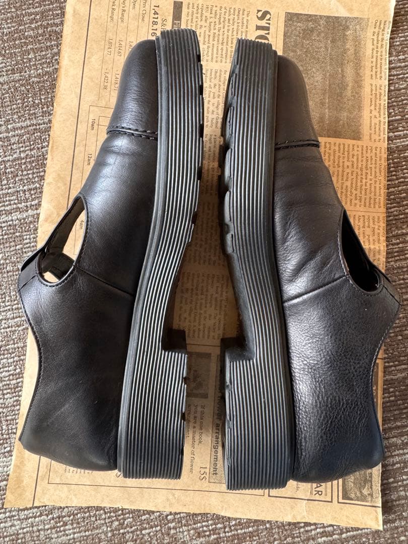 トラックソールＴストラップシューズ ／マーガレット・ハウエル アイデア