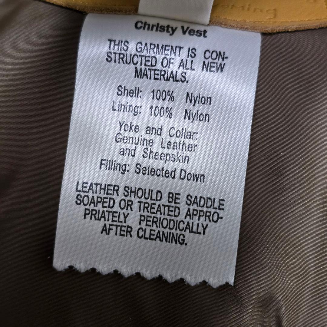 ロッキーマウンテンフェザーベッド ダウンベスト クリスティ マスタード 42