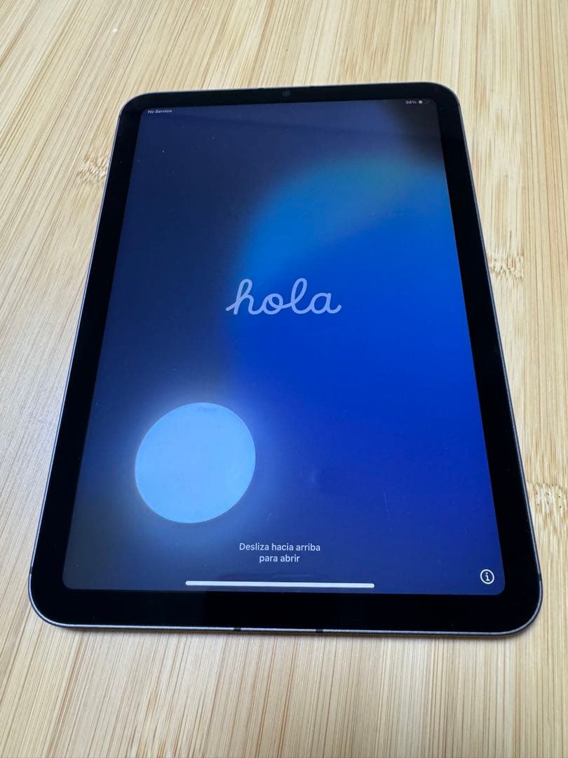 バッテリー100% iPad mini 第6世代のCellularモデル