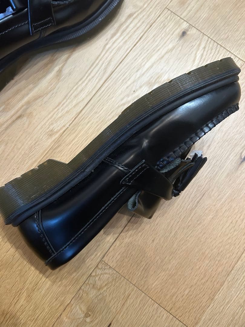 【Dr.Martin】フリンジ付きローファーブラック24cm