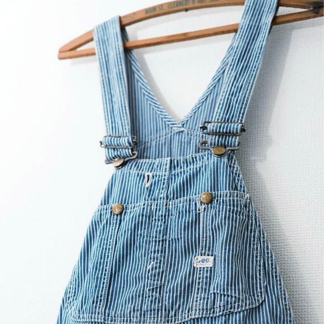 60s 70s ヴィンテージ Lee オーバーオール ヒッコリー