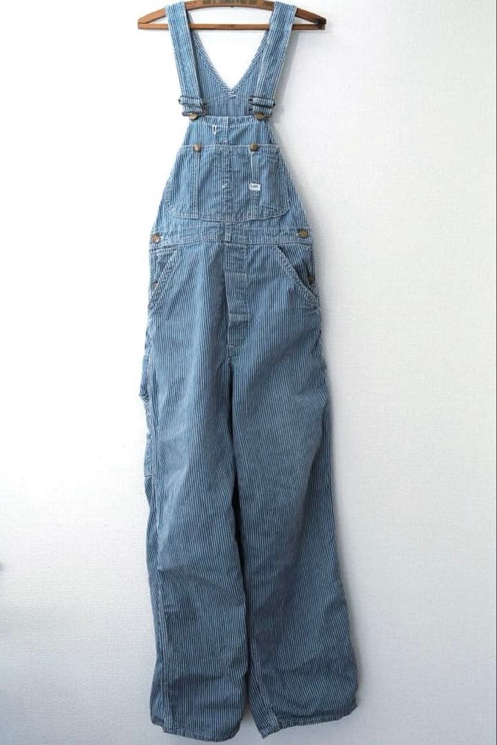 60s 70s ヴィンテージ Lee オーバーオール ヒッコリー