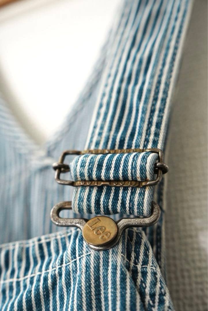 60s 70s ヴィンテージ Lee オーバーオール ヒッコリー