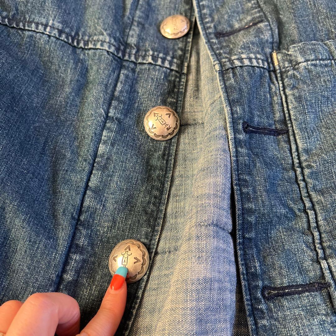 45rpm デニムジャケット コーデュロイ襟