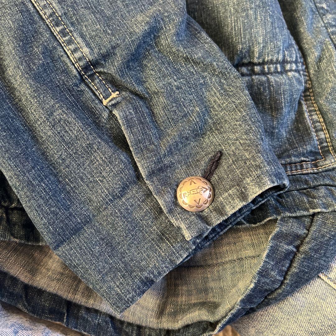 45rpm デニムジャケット コーデュロイ襟