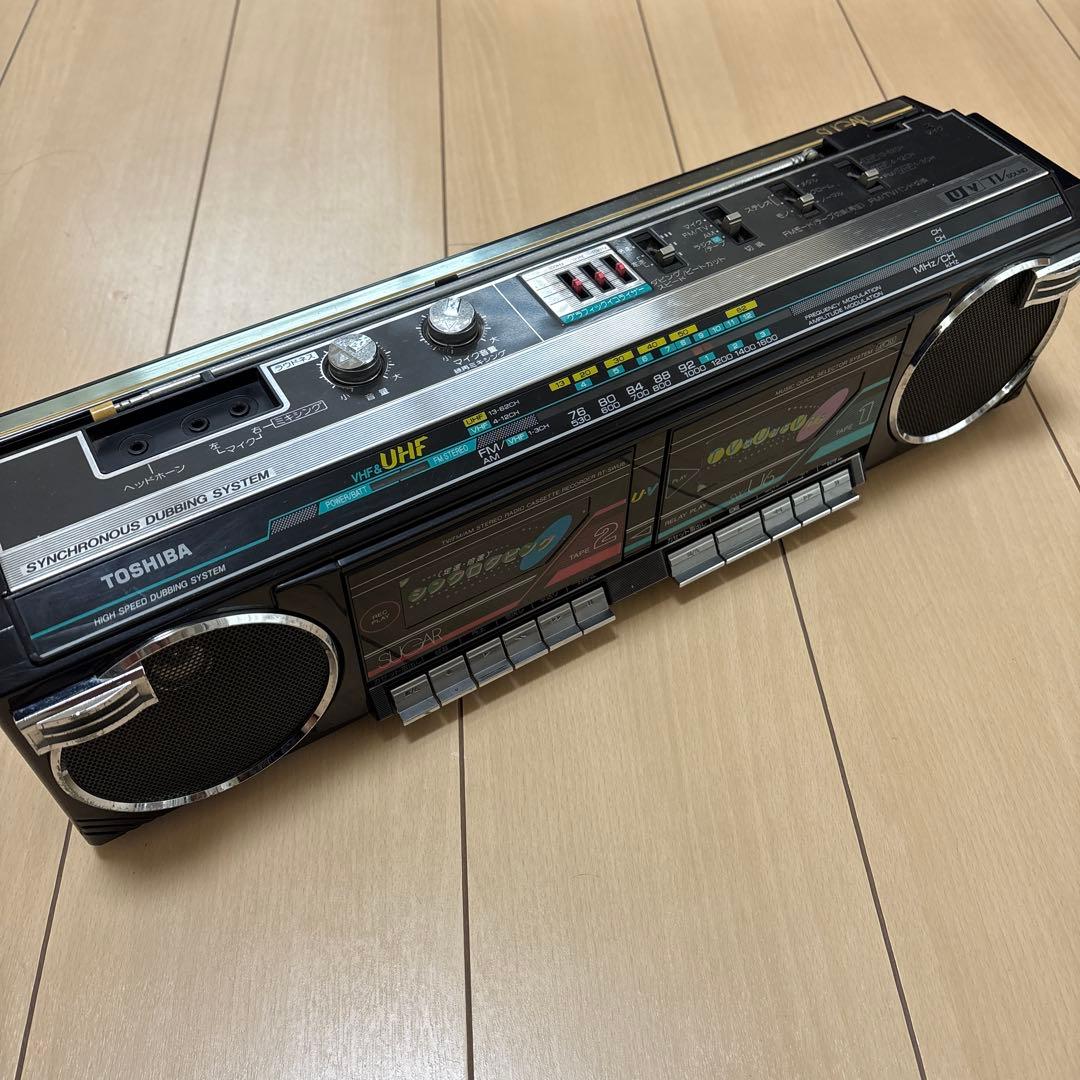 【激レア！】東芝 SUGAR RT-SWU6 黒　希少 ラジカセ