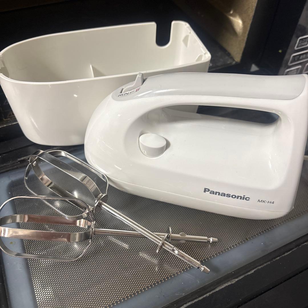 パナソニック ハンドミキサー 速度3段切り替え機能搭載 ホワイト MK-H4
