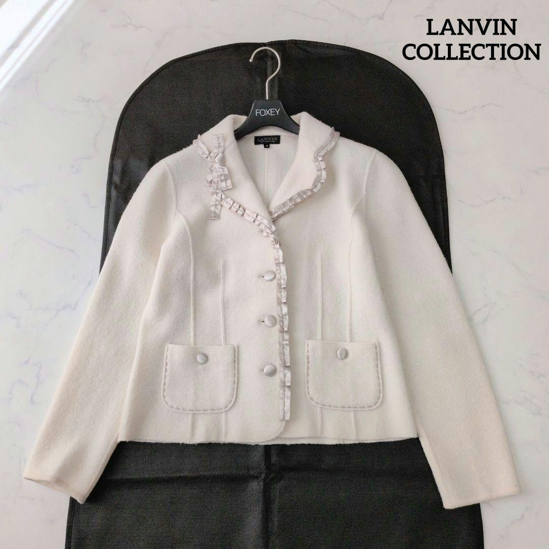 LANVIN ランバンコレクション ジャケット ウール100% リボン 40