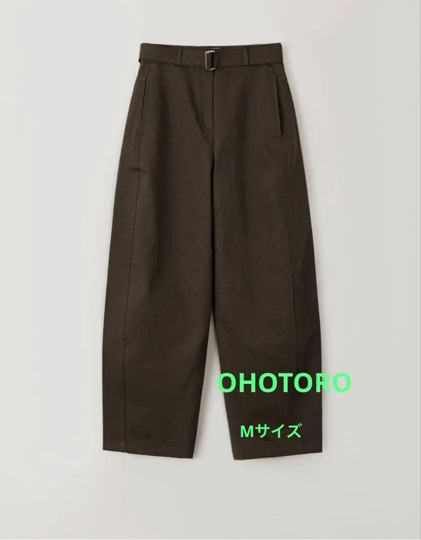 パンツ OHOTORO Belted Curved Pants